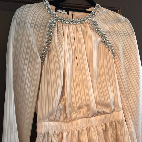 Bebe High-Low Top! Silky with Rhinestone Accents! - Picture 2 of 8